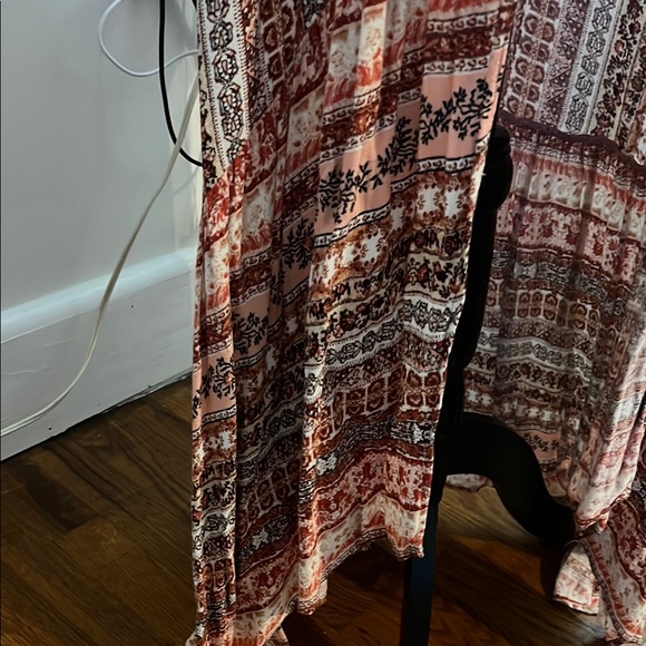 Miss Me Bohemian Style Pink and White Kimono - Picture 6 of 9